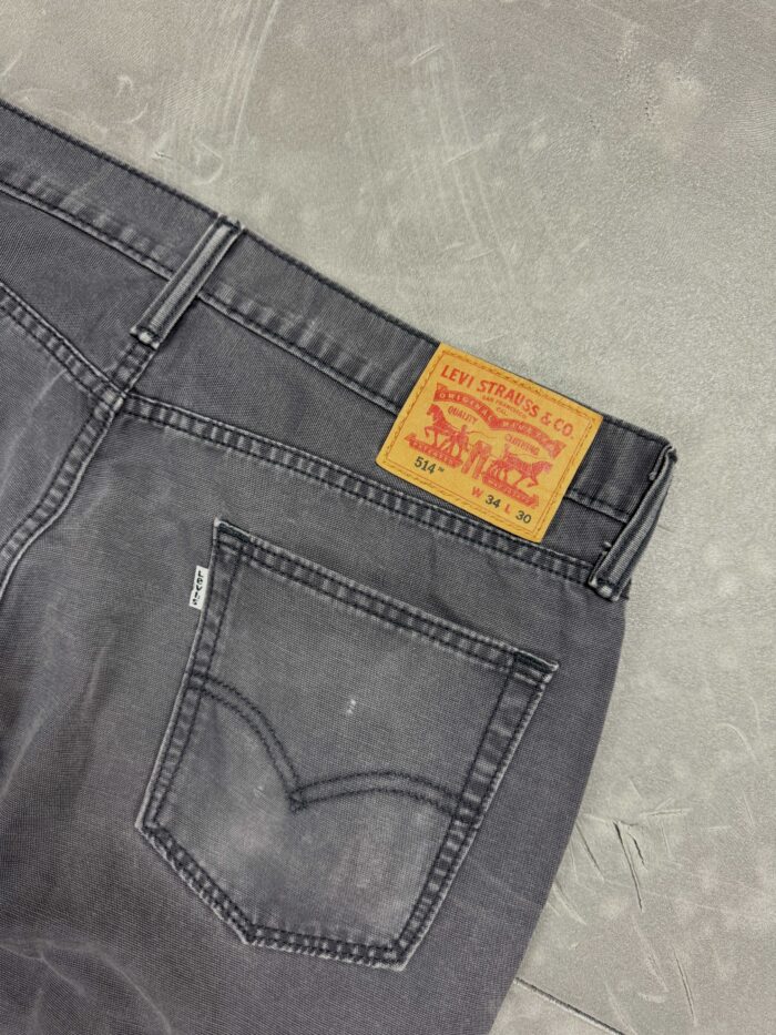 Levi's 514 spodnie jeansowe denim washed (34x30) - obrazek 4