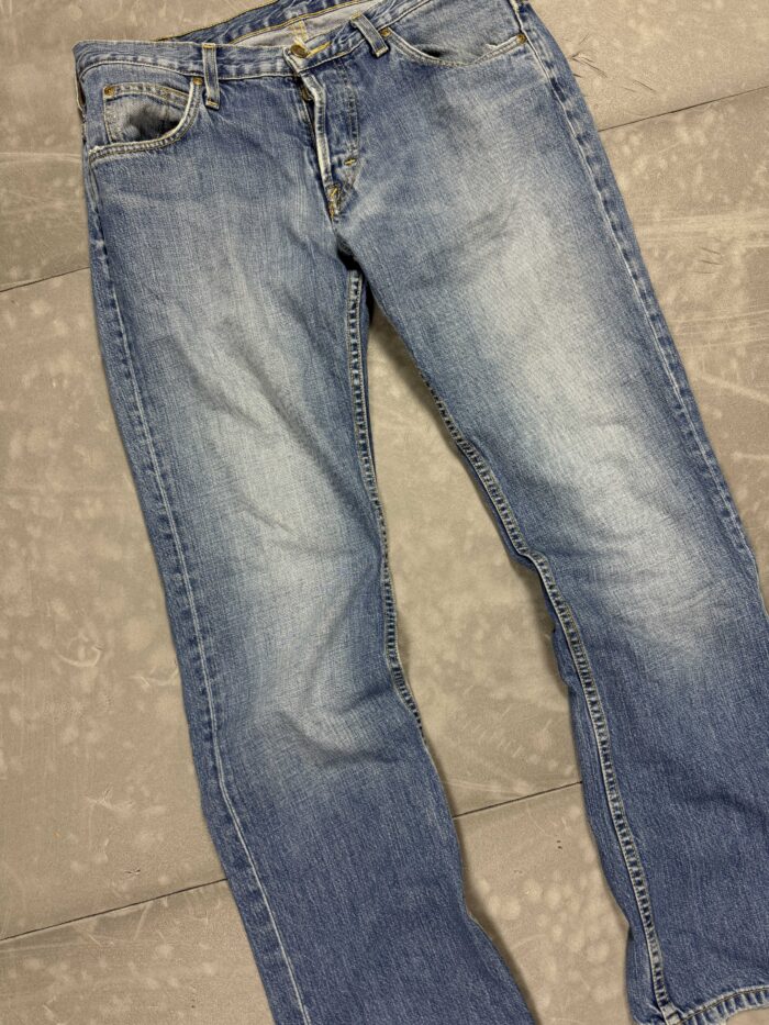 Vintage Lee spodnie jeansowe denim washed distressed y2k (33x32) - obrazek 3