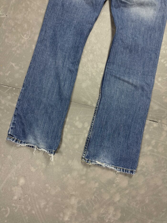 Vintage Lee spodnie jeansowe denim washed distressed y2k (33x32) - obrazek 5