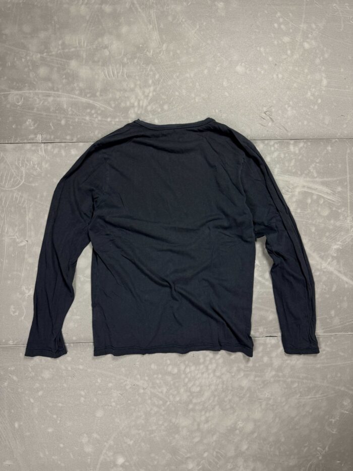 Napapijri navy longsleeve z dużym printem (L) - obrazek 2