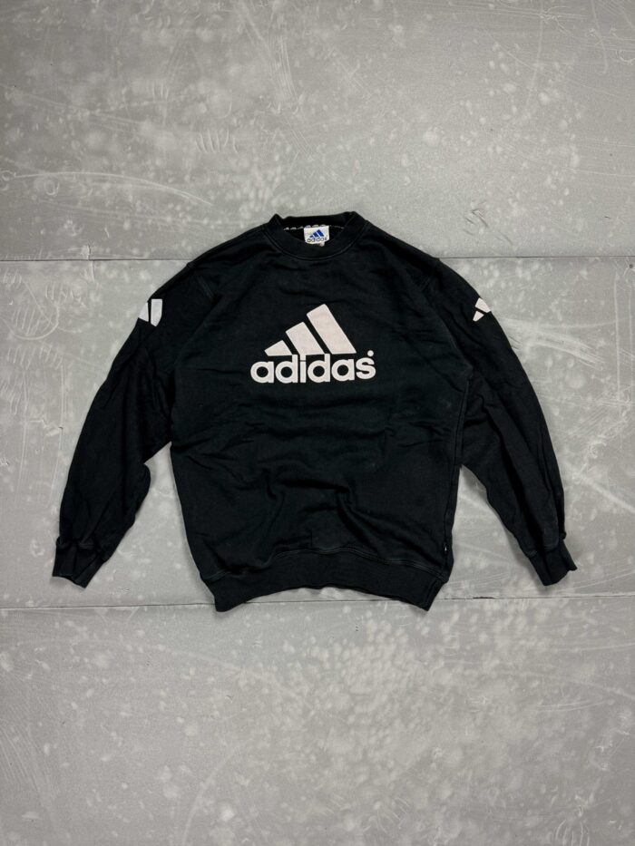 Vintage 90s Adidas crewneck z dużym printem boxy (S/M)