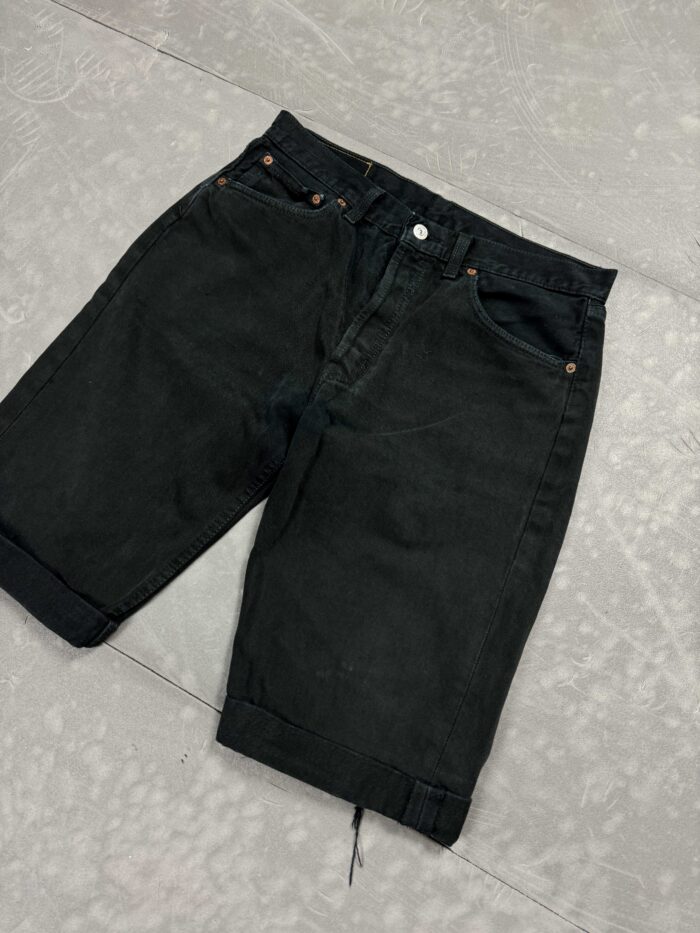 Levi's 501 krótkie spodenki jeansowe denim szorty washed (33x30) - obrazek 3