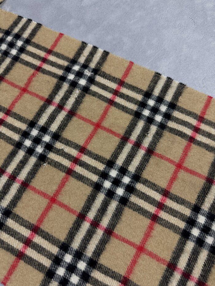 Vintage burberry kaszmirowy szalik w kratkę - obrazek 5