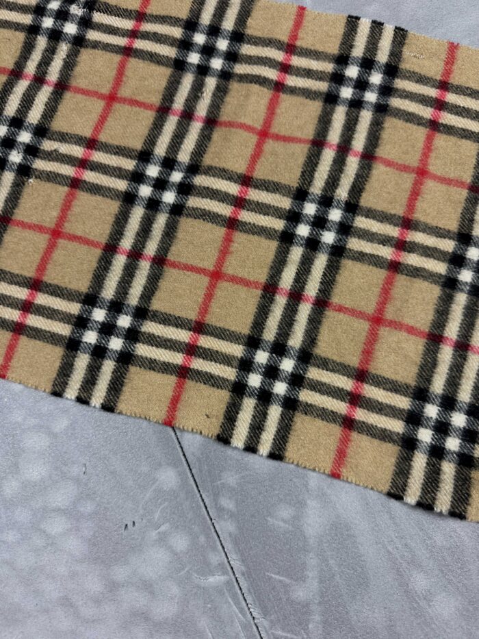 Vintage burberry kaszmirowy szalik w kratkę - obrazek 7