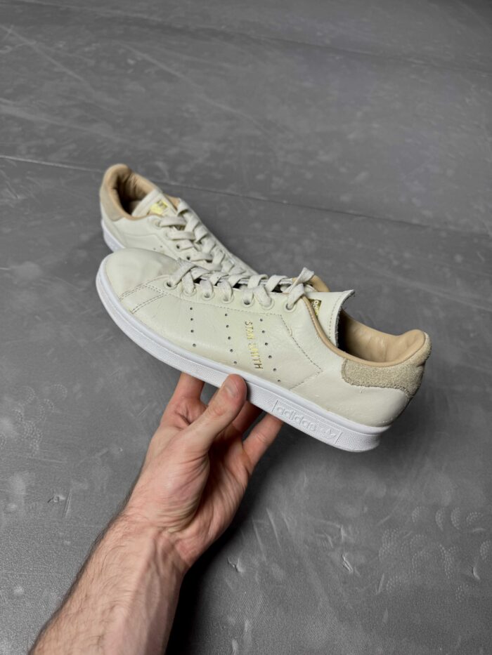 Adidas Stan Smith beżowe buty skórzane sneakersy (38) - obrazek 4