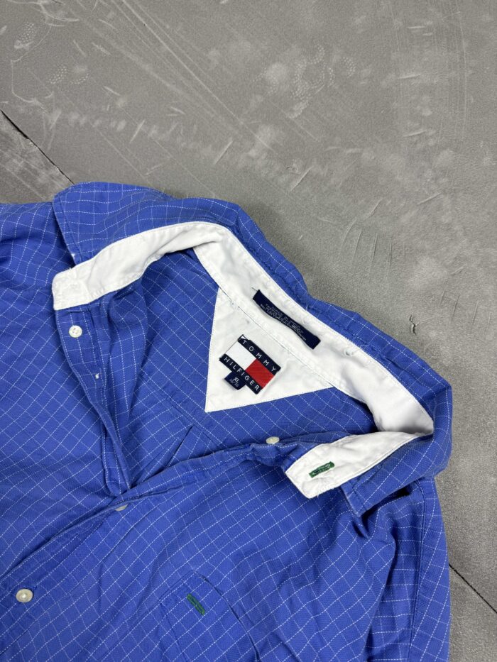 Vintage Tommy Hilfiger oversize koszula w kratkę 90s (XL) - obrazek 4