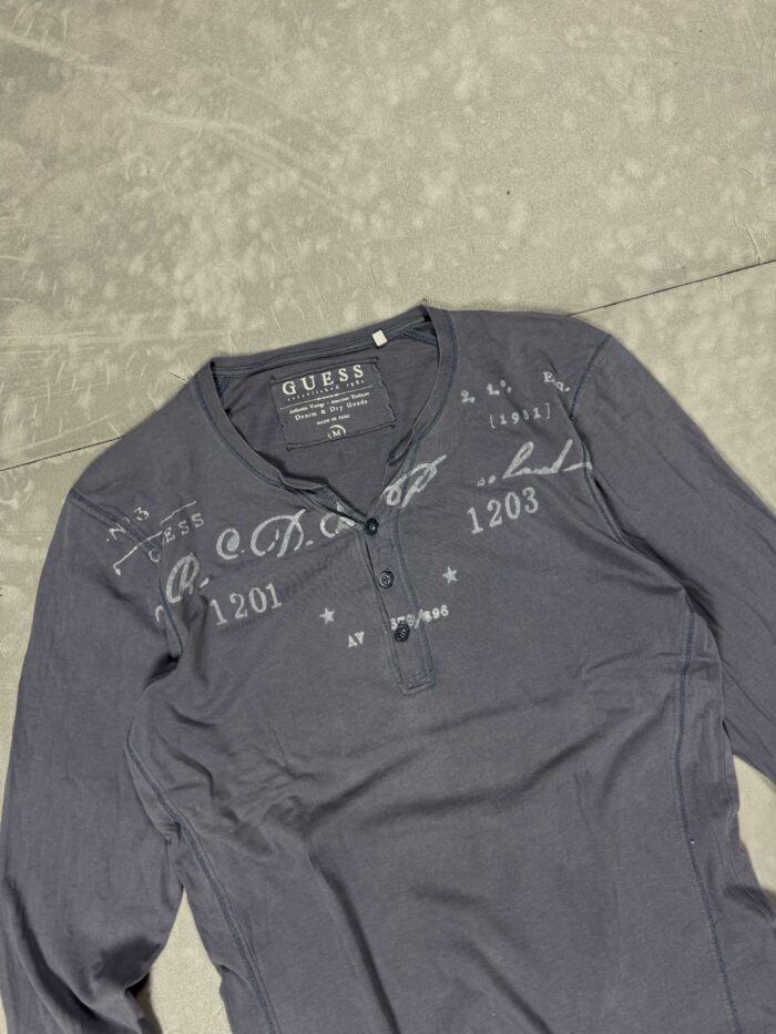 Guess vintage y2k longsleeve T-shirt washed (M) - obrazek 3