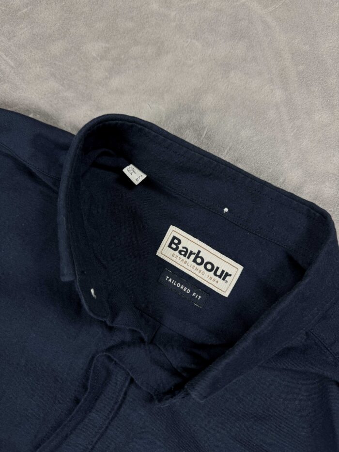 Barbour navy elegancka koszula z długim rękawem (L) - obrazek 3