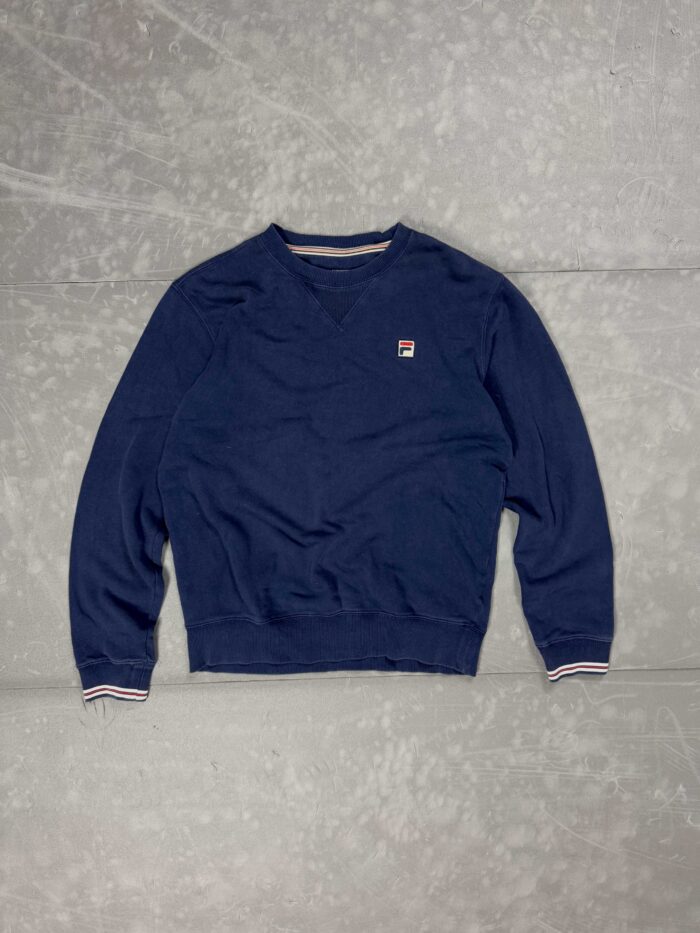 Vintage Fila navy crewneck 90s retro (S/M)