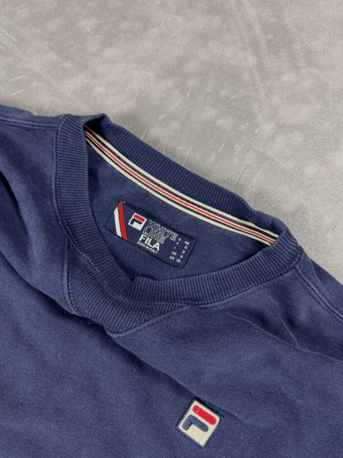 Vintage Fila navy crewneck 90s retro (S/M) - obrazek 4