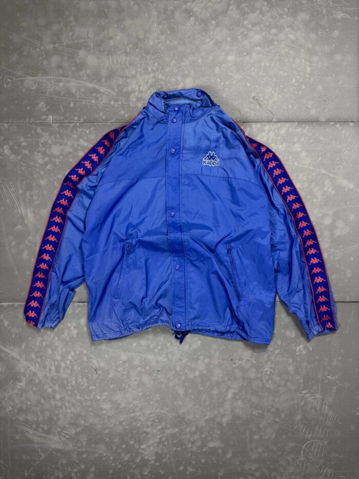 Vintage 90s Kappa windbreaker kurtka oversize streetwear (XL)