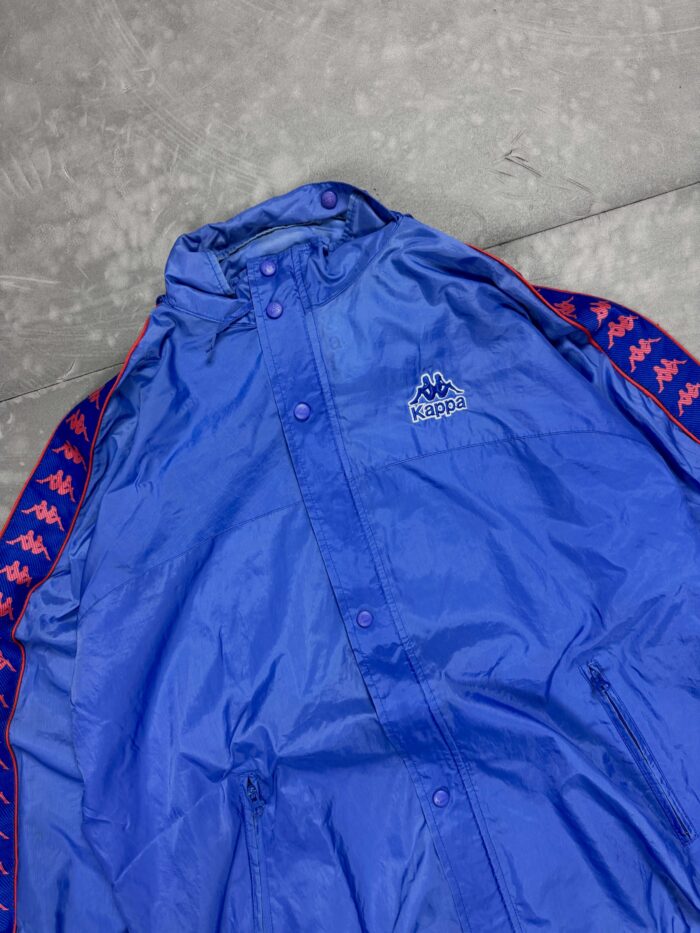 Vintage 90s Kappa windbreaker kurtka oversize streetwear (XL) - obrazek 3