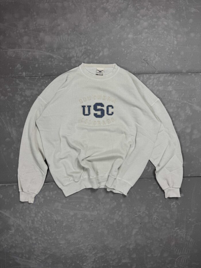 Vintage Oarsman 90s boxy crewneck USC bluza z haftem (L/XL)