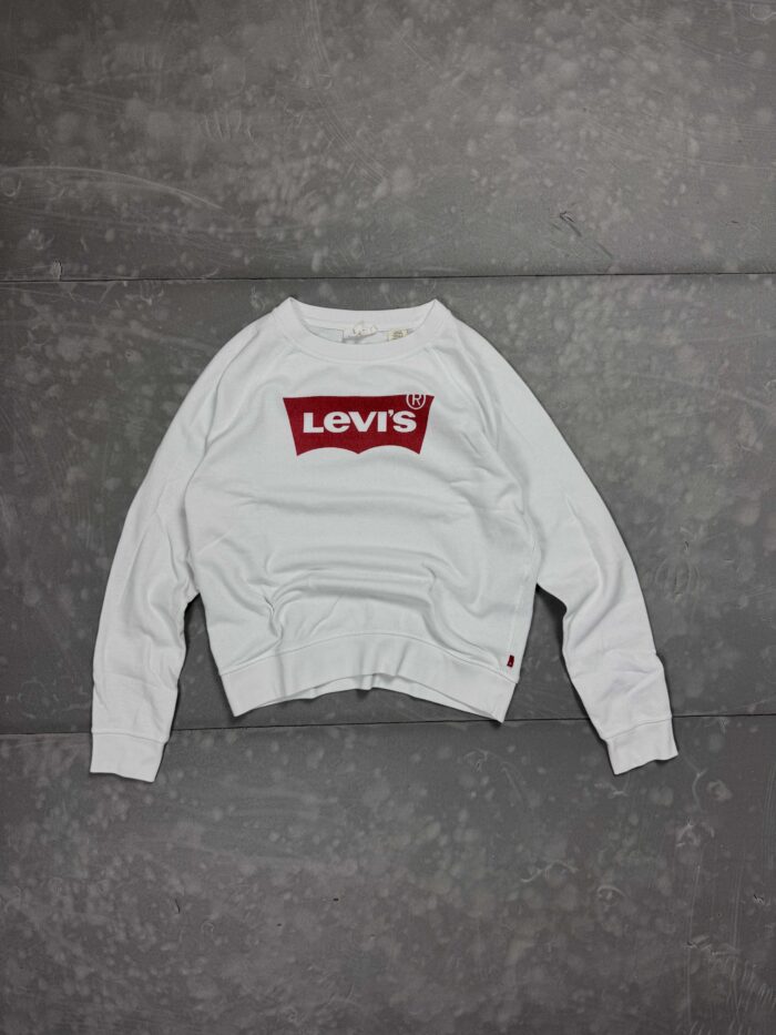 Levi's crewneck bluza z dużym nadrukiem (S)