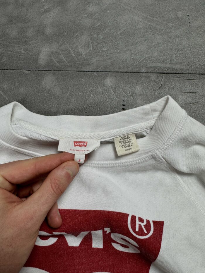 Levi's crewneck bluza z dużym nadrukiem (S) - obrazek 4