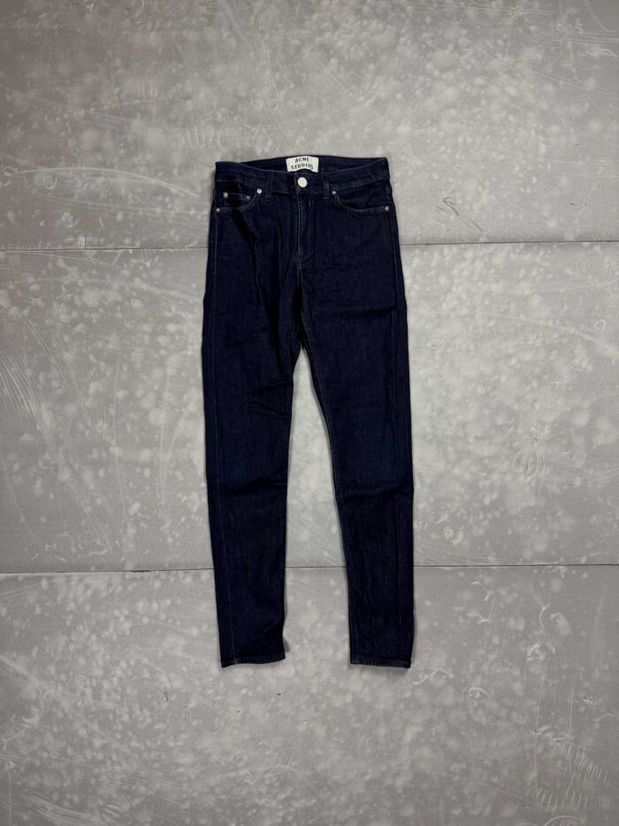 Acne Studios navy denim spodnie jeasnowe slim fit (XS/S)