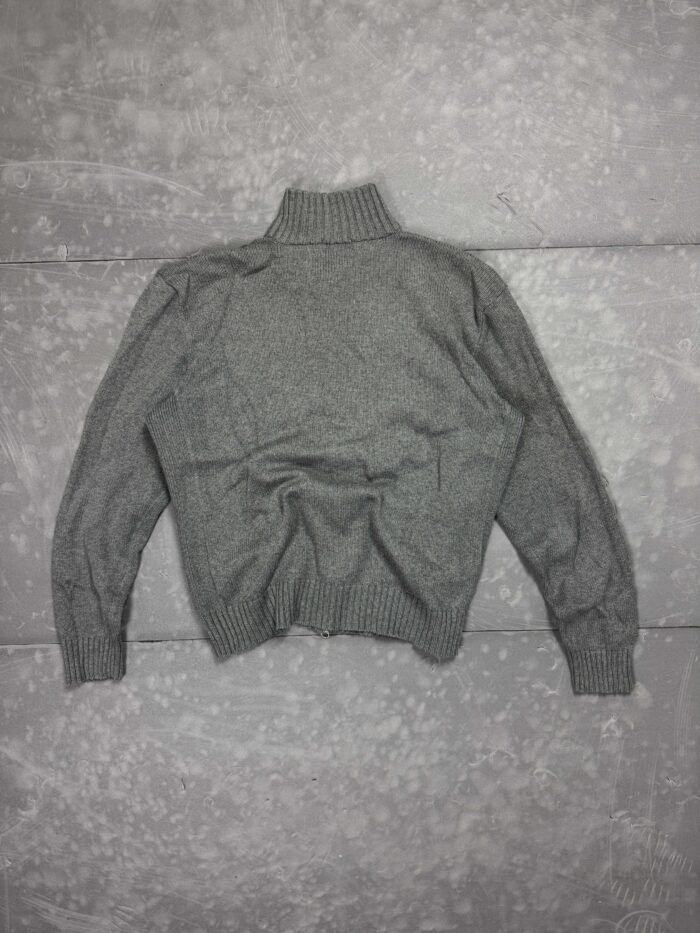 Ralph Lauren turtleneck zip szary sweter golf y2k (M/L) - obrazek 2