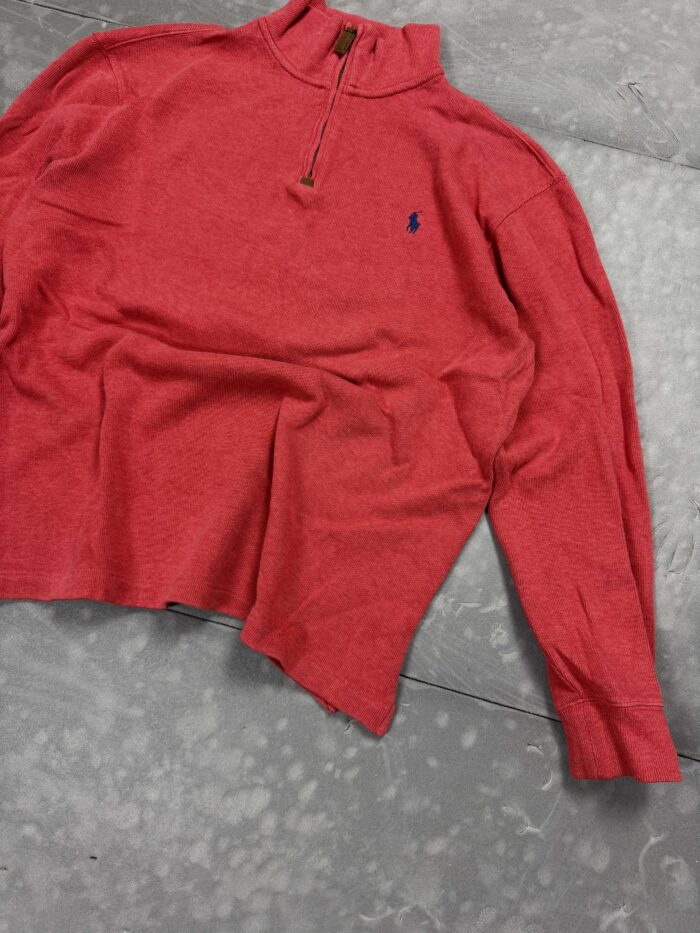 Ralph Lauren 1/4 zip turtleneck sweter (M/L) - obrazek 3