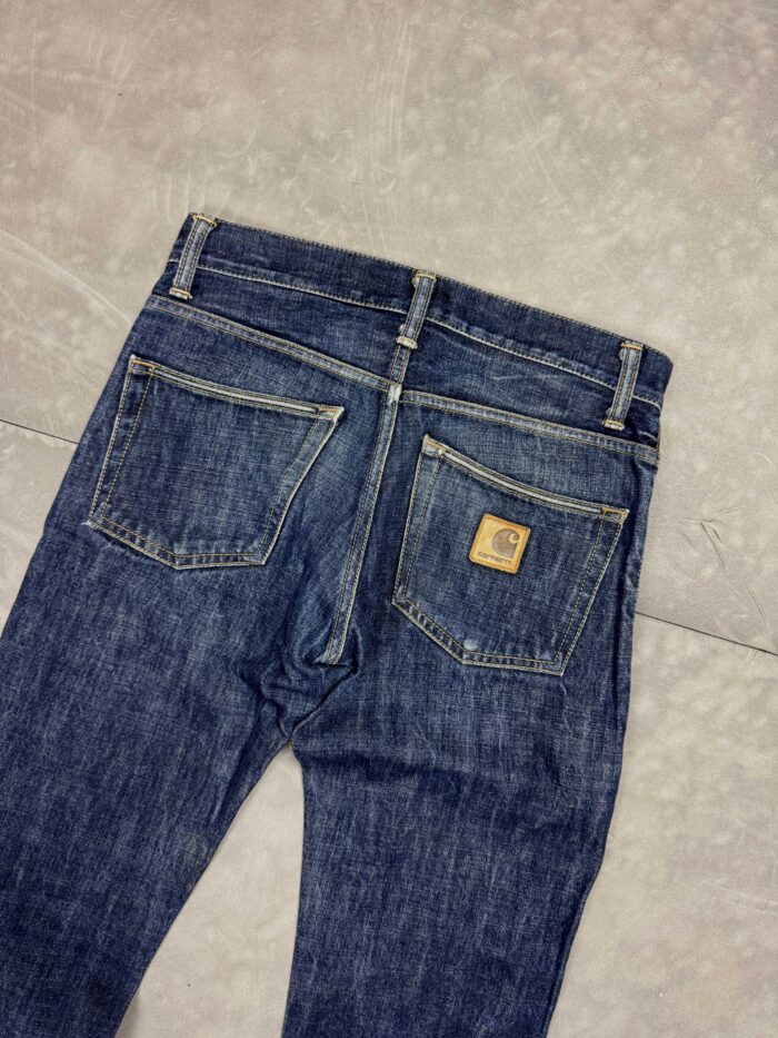 Carhartt y2k denim spodnie jeasnowe washed faded (M/L) - obrazek 4