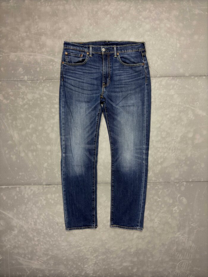 Levi's 502 denim straight fit spodnie jeansowe washed faded (34x32)