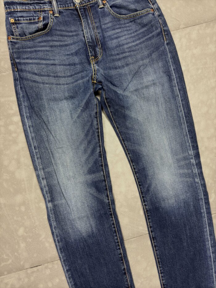 Levi's 502 denim straight fit spodnie jeansowe washed faded (34x32) - obrazek 3