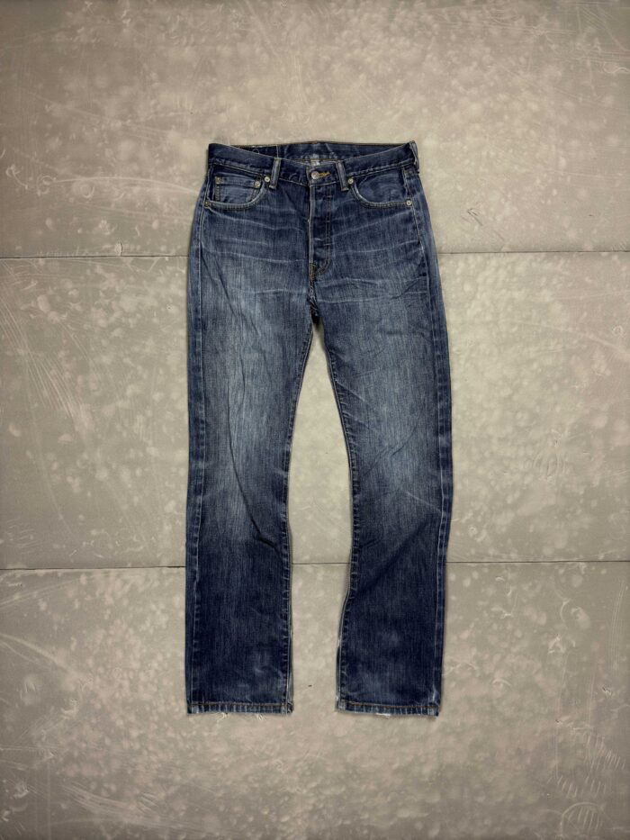 Levi's 501 denim spodnie jeansowe faded washed distressed (30x34)