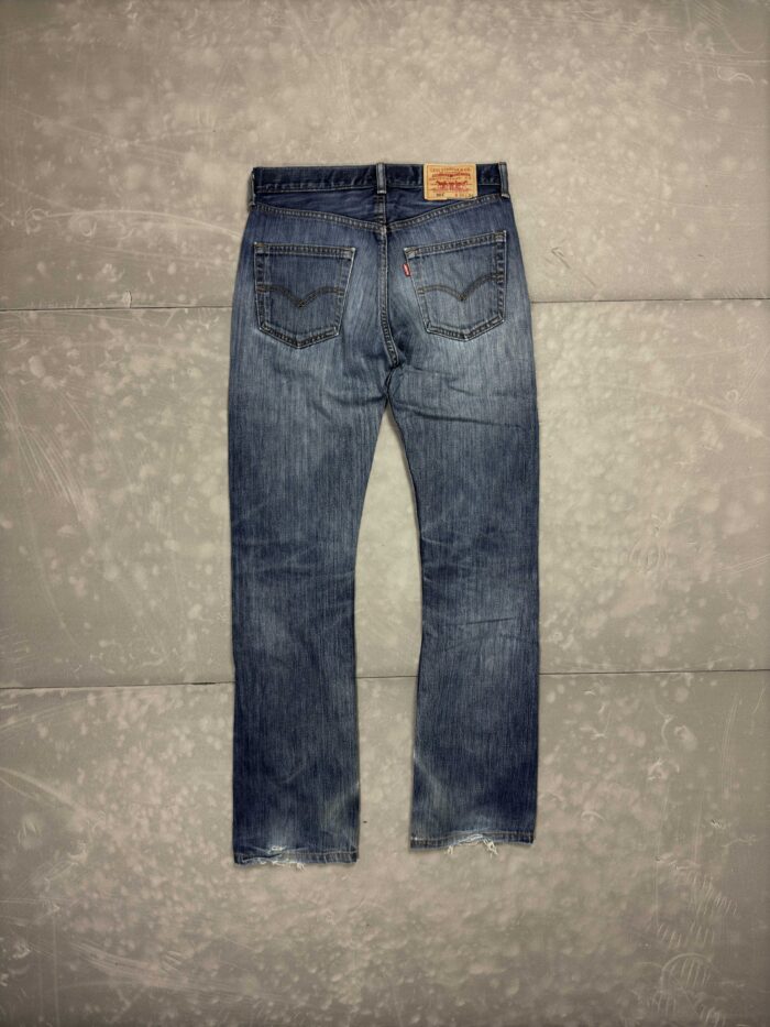 Levi's 501 denim spodnie jeansowe faded washed distressed (30x34) - obrazek 2