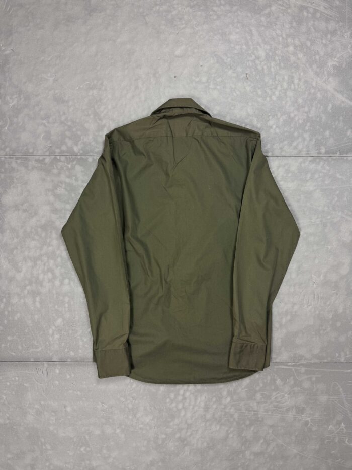 Hugo Boss elegancka koszulka z długim rękawem khaki (L) - obrazek 2