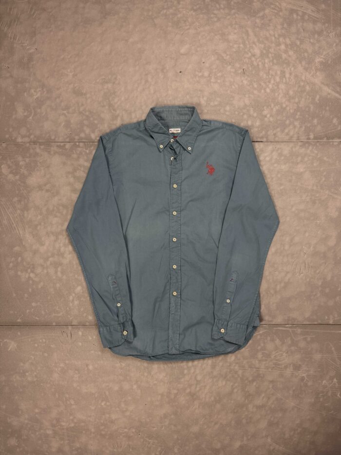 U.S. Polo Assn niebieska koszula materiałowa elegancka y2k (M/L)