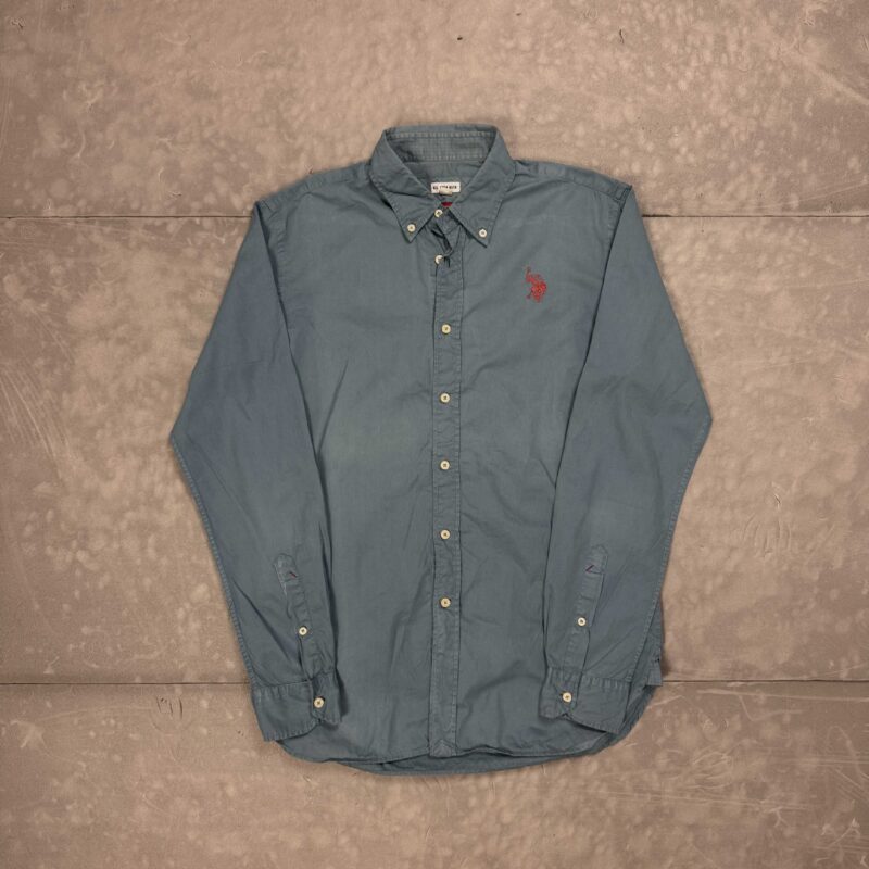 U.S. Polo Assn niebieska koszula materiałowa elegancka y2k (M/L)