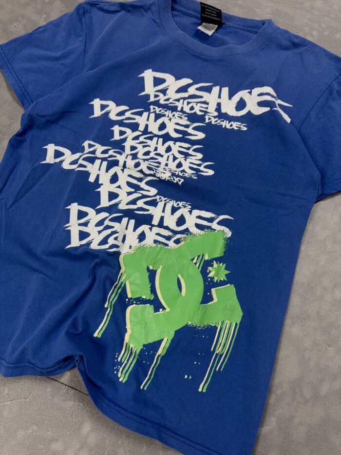 DC Shoes big print T-shirt streetwear skate y2k (M) - obrazek 3