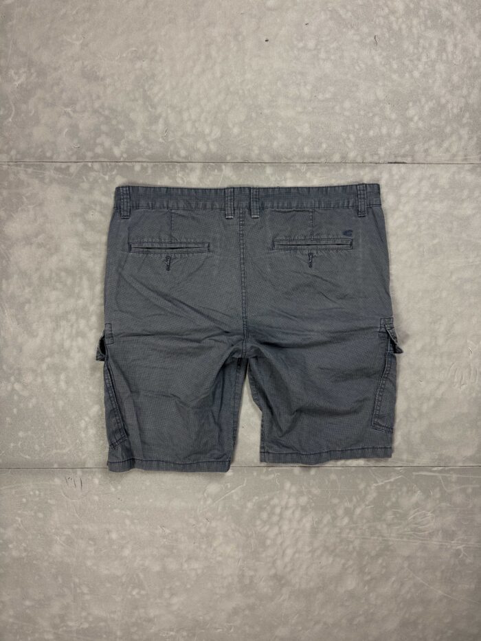 Camel washed cargo szorty denim krótkie spodenki y2k (L/XL) - obrazek 2