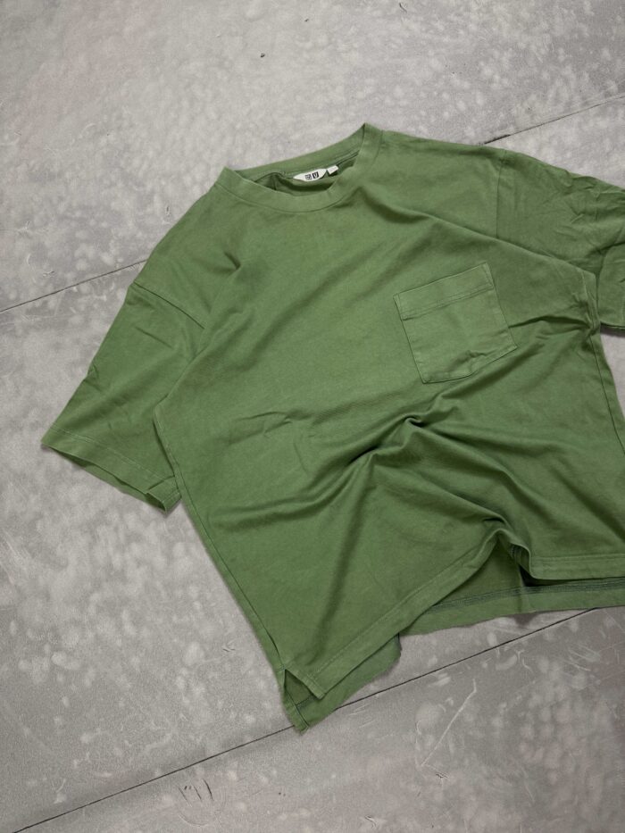 Uniqlo pocket T-shirt washed boxy y2k (S/M) - obrazek 4