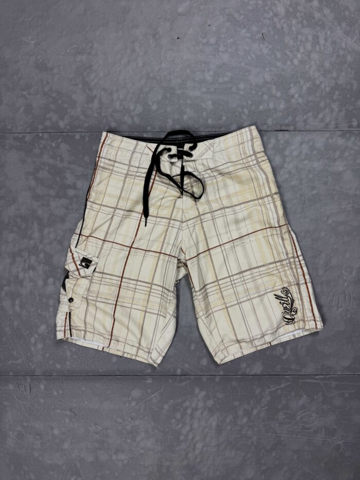 O'Neil retro szorty kąpielowe krótkie spodenki y2k w kratkę (S/M)