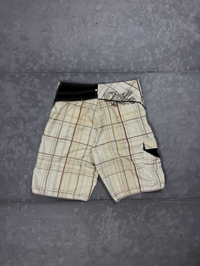 O'Neil retro szorty kąpielowe krótkie spodenki y2k w kratkę (S/M) - obrazek 2