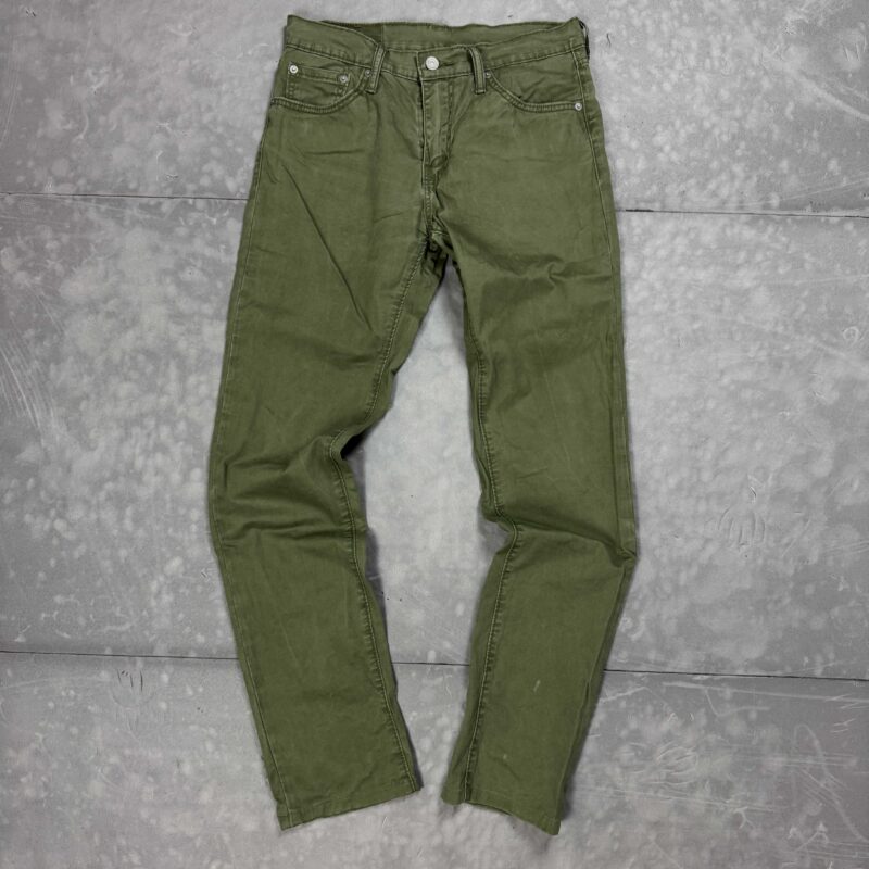 Levi's 511 zielone spodnie jeansowe denim y2k (30x34)