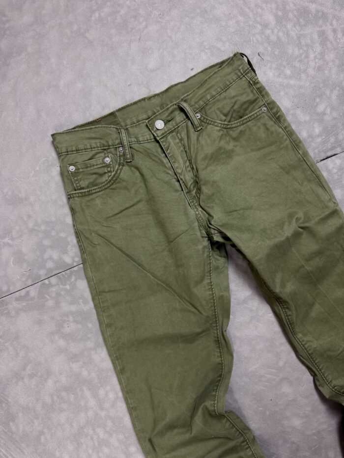Levi's 511 zielone spodnie jeansowe denim y2k (30x34) - obrazek 4