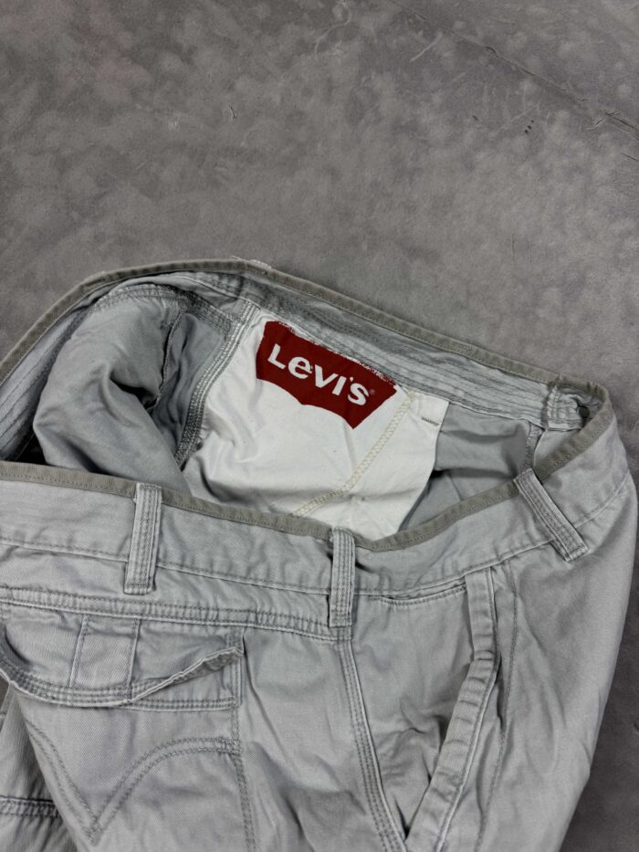 Levi's cargo szorty spodnie jeansowe denim y2k oversize (40) - obrazek 3