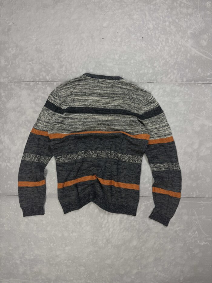 Vintage Blend oversize sweter w paski y2k (L/XL) - obrazek 2