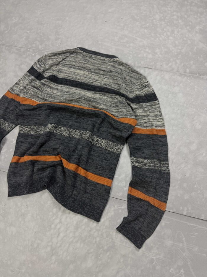 Vintage Blend oversize sweter w paski y2k (L/XL) - obrazek 5