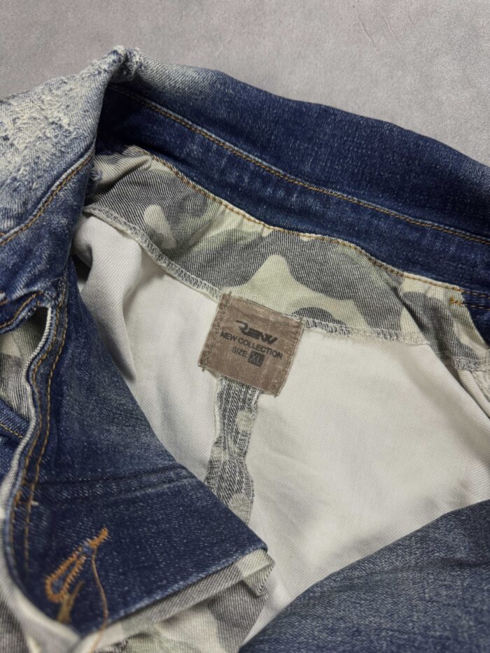 G-star RAW denim kurtka jeansowa streetwear 90s y2k (L) - obrazek 6