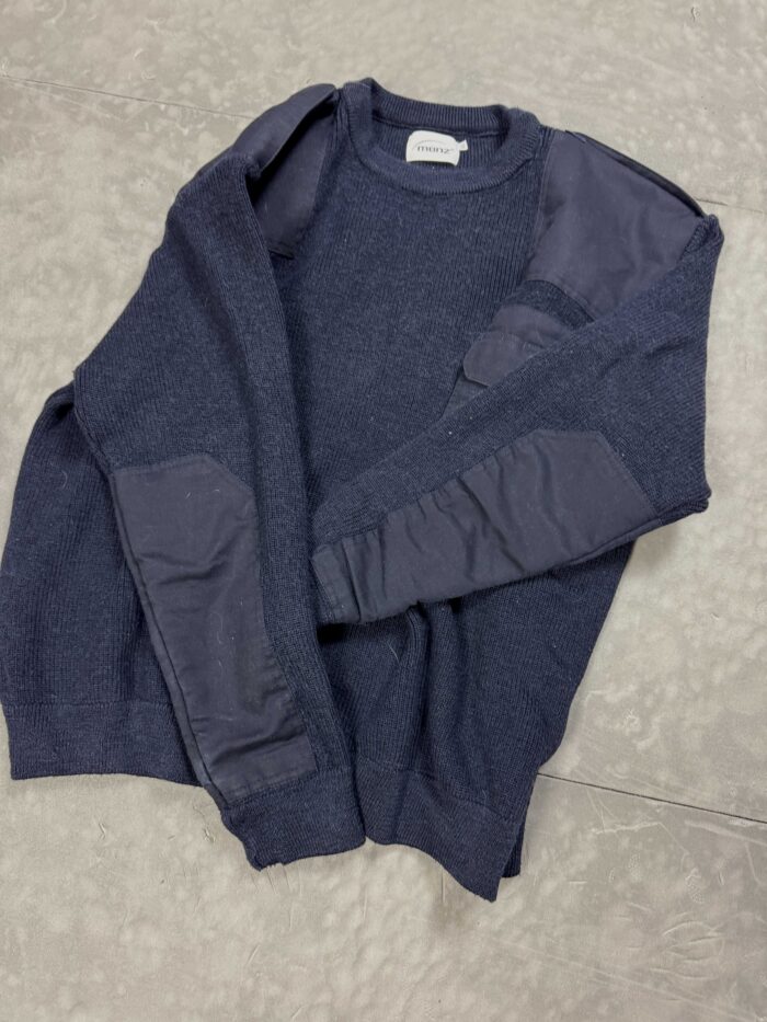Vintage oversize military gruby sweter boxy 90s y2k (L/XL) - obrazek 4