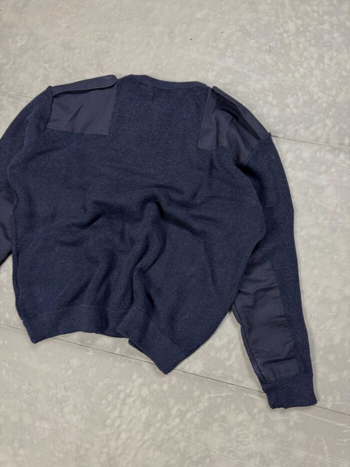 Vintage oversize military gruby sweter boxy 90s y2k (L/XL) - obrazek 5