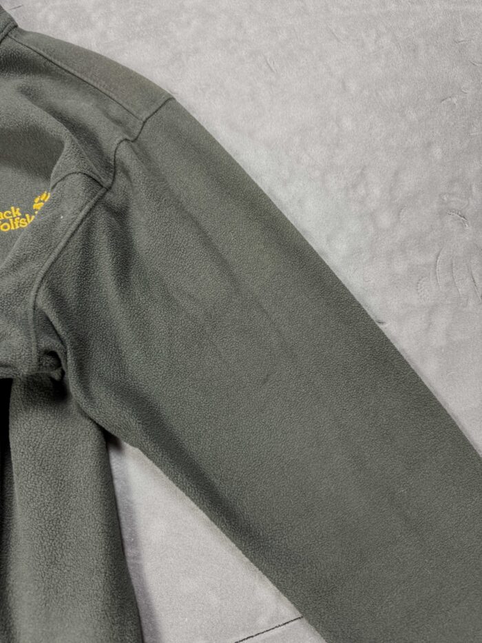 Jack Wolfskin khaki outdoor polarek zip y2k (M) - obrazek 7