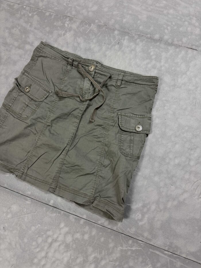Vintage y2k cargo khaki spódniczka (S/M) - obrazek 3