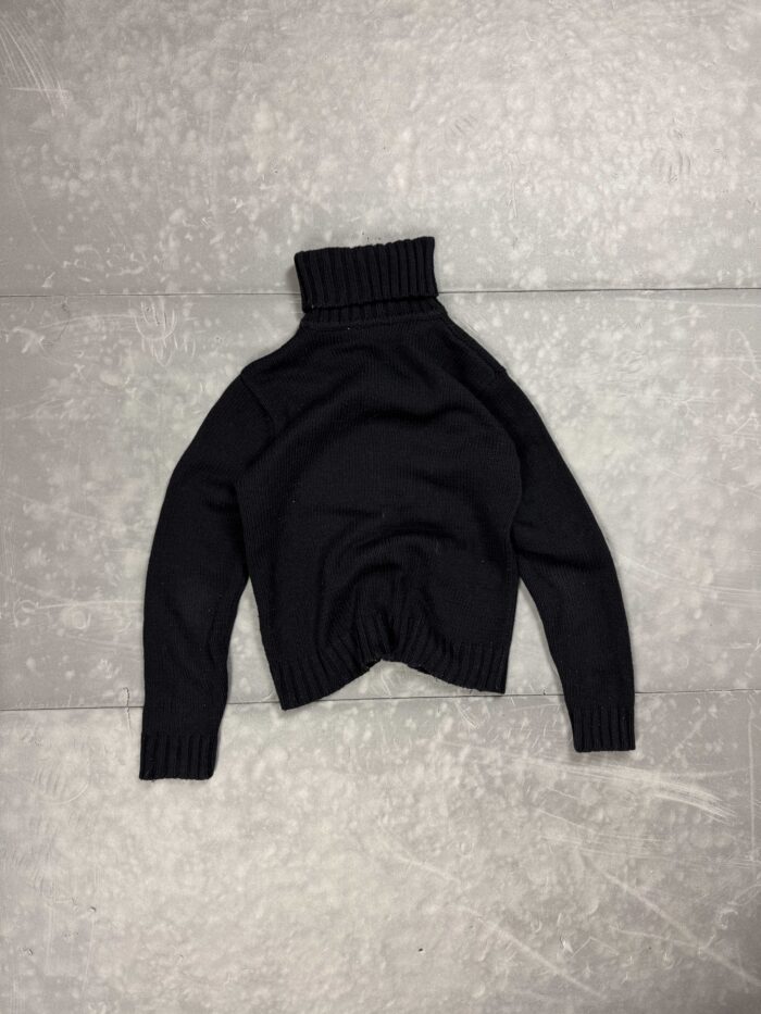 Vintage y2k gruby sweter golf retro (M) - obrazek 2