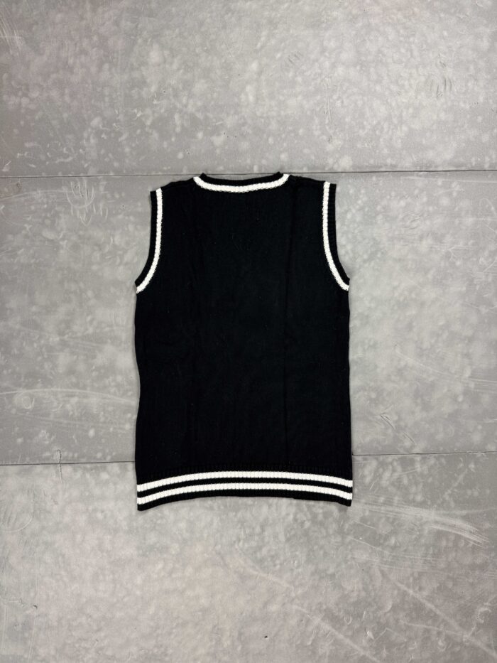 Vintage y2k sweter knit vest kamizelka (M/L) - obrazek 2