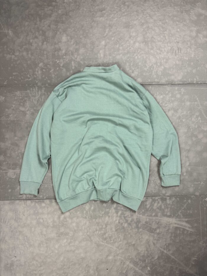 Vintage oversize kardigan miętowy y2k zapinany (M/L) - obrazek 2