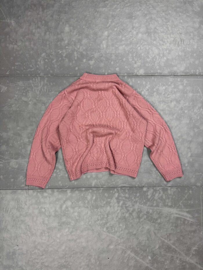 Beau Monde Paris vintage boxy sweter knit retro (S/M) - obrazek 2