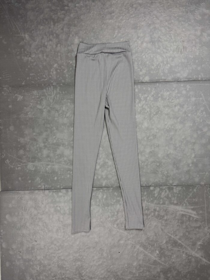 Szare legginsy z wysokim stanem (XS/S) - obrazek 3